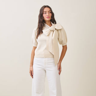 Brianna Bow Sweater Top