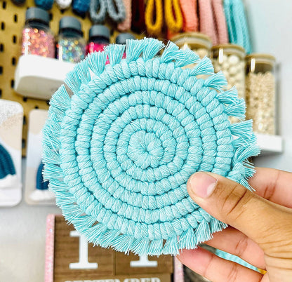 Spiral Macrame Coasters