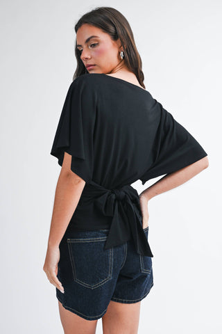 Carolina Sky Back Tie Top