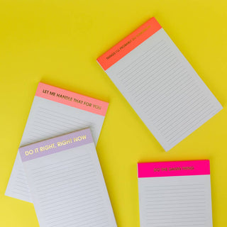 Things I'll Probably Do Tomorrow - Lined Notepad - Perforated Sheets - Neon Orange