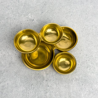 Gold  5-Cluster Bowl