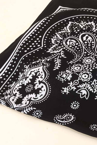 Light Paisley Design Square Bandana Scarf