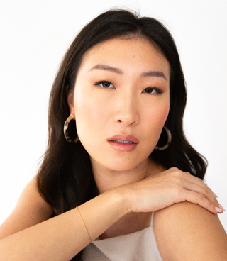 Tortoise Shell Hoop Earrings