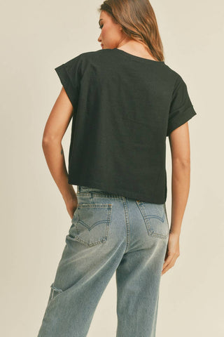 Blackout Crop Tee