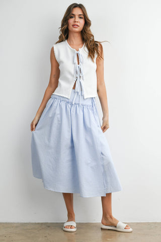 Scalloped-Hem Vest