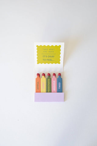 Feelings Affirmations Matchbook