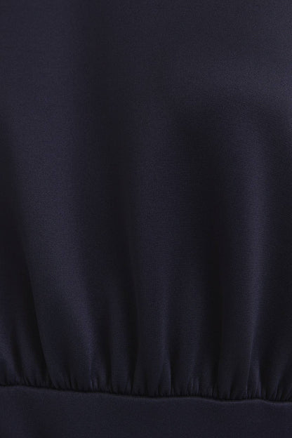 ROUND NECK SLEEVELESS WRAP MINI DRESS