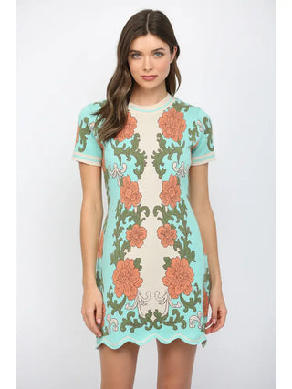 Daylight Bloom Sweater Dress