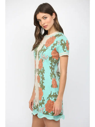 Daylight Bloom Sweater Dress