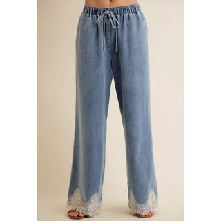 Lacey Thoughts Wide Denim Pant