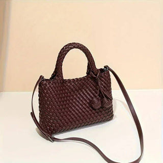 Daya Mini Woven Tote Bag w/ Bag Charm
