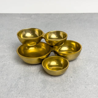 Gold  5-Cluster Bowl