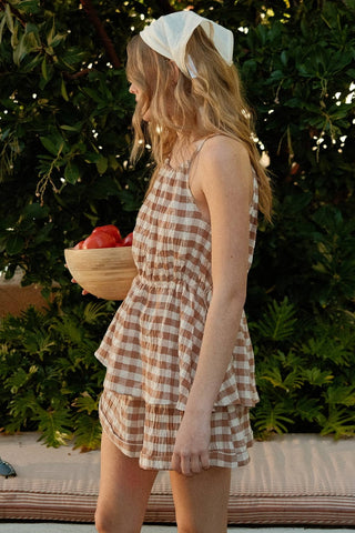 Brown Sugar Gingham Set