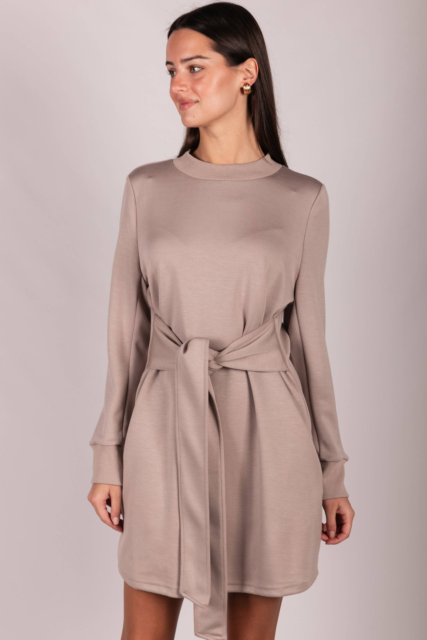 Creme Lounge McKinley Belted Dress