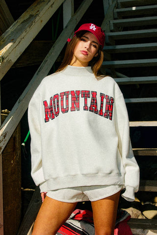 LAKE & MOUNTAIN Mock Neck Sweatshirt