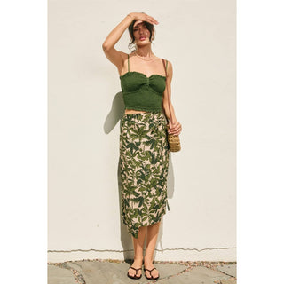 Paradise Grove Midi Wrap Skirt