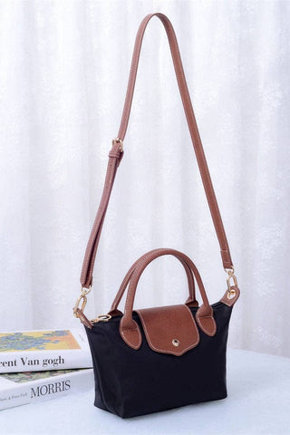 Britney Nylon Double Handle Crossbody Bag