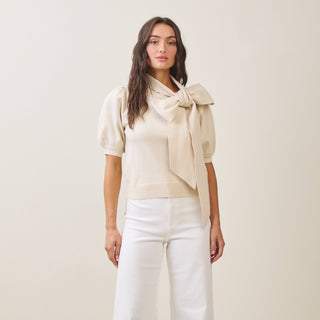 Brianna Bow Sweater Top