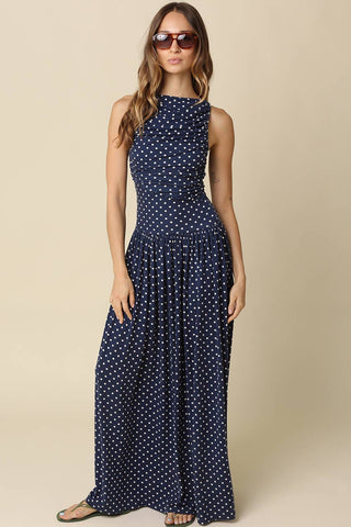 Sienna Polka Dot Maxi Dress