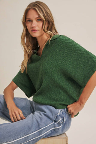 SLUB RIB DOLMAN SWEATER