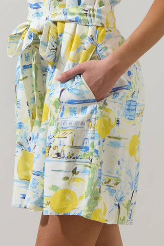 Amalfi Coast Ruffle Mini Dress