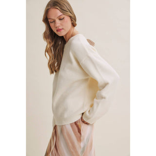 AUTUMN PICNIC BOW SWEATER