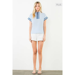 Ashley Flutter sleeve top