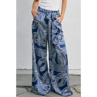 Monochrome Motion Looped Belt Pants