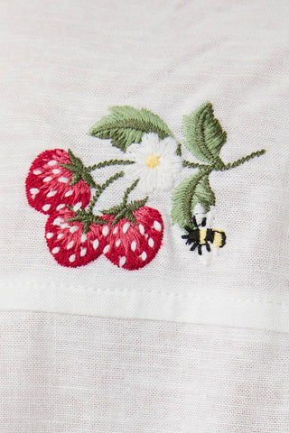Strawberry Embroidered Blouse