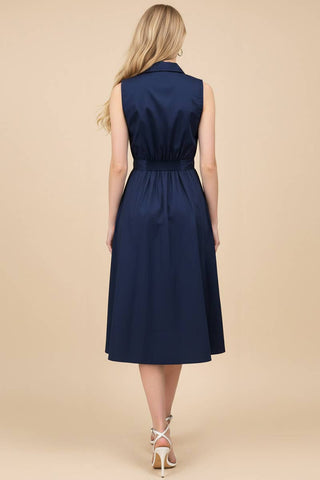 Mocha Latte Belted Dress