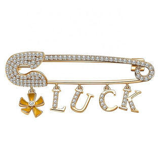 Safety Pin Charm Brooch Pin- Kilt Pin Brooch