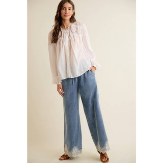 Lacey Thoughts Wide Denim Pant