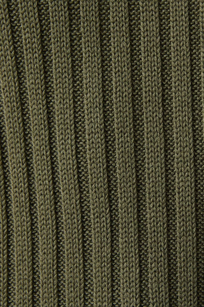 ROUND NECK PUFF SHORT SLEEVE CABLE SWEATER