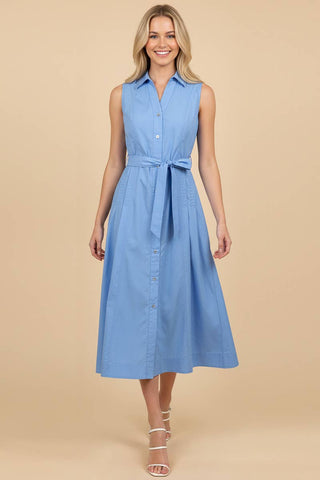 Mocha Latte Belted Dress