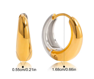 MayMay Undecided Hoop Earrings- PVD Waterproof