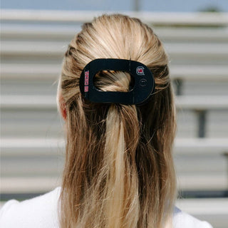 Flat Round Hair Clip | Medium | Go Cocks!