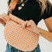 Woven Checkered Orange