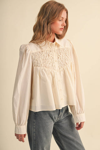 Diamond Ruched Top