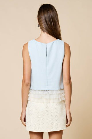 Baby Blue Romance Top