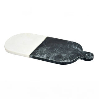 Oval Marble Black&White Cheese Board