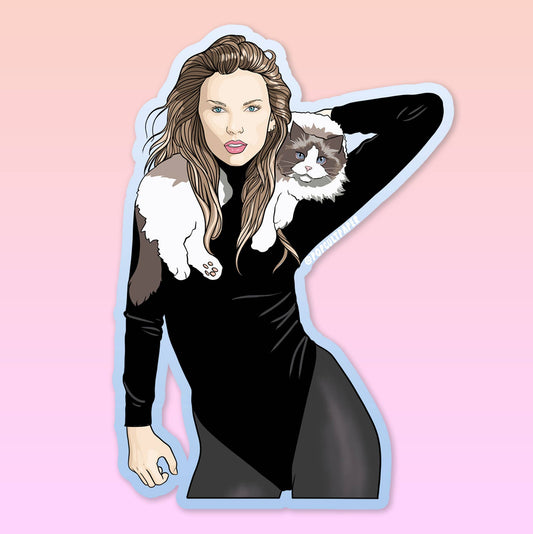 Karma is a cat Taylor Swift Pop Culture Vinyl Sticker