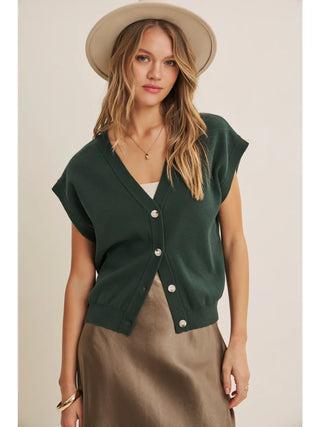 Evergreen Button Down Sweater