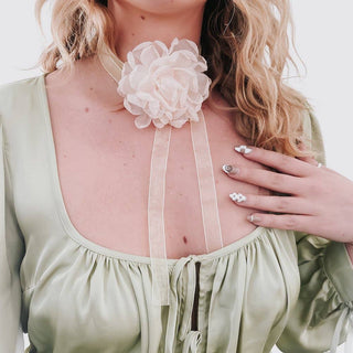 Flower Fantasy Tie Choker Necklace Wholesale