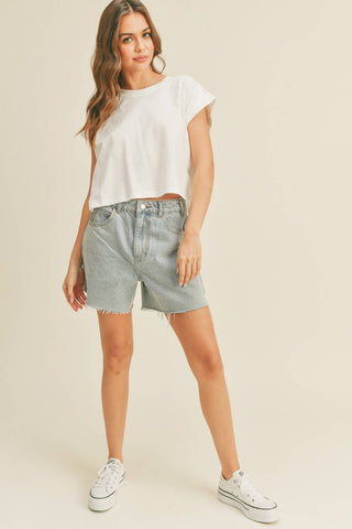 Blackout Crop Tee