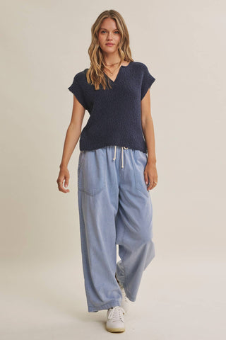 MINERAL-WASHED PANTS