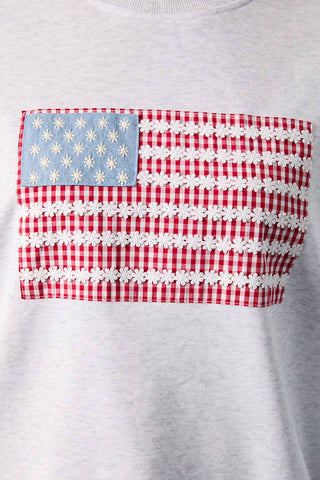 Patchwork Flag Sweatshirt
