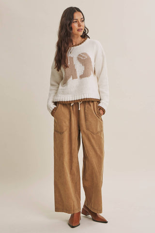 MINERAL-WASHED PANTS