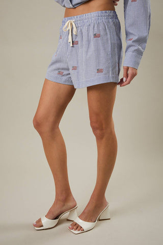 GBA EMBROIDERED SHORTS
