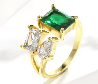 Moi et Toi Ring - May Beyond Emerald- Open band