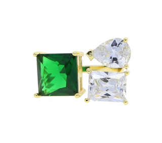Moi et Toi Ring - May Beyond Emerald- Open band